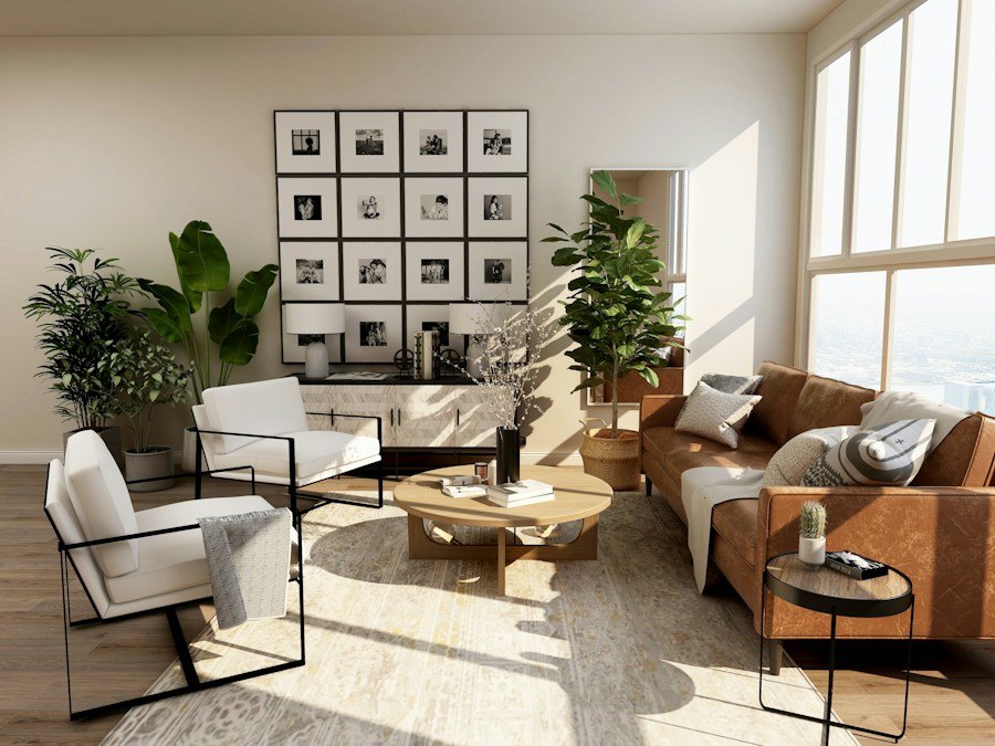 A calm and naturally styled home